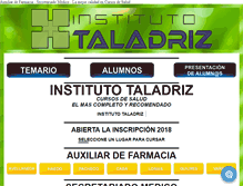 Tablet Screenshot of institutotaladriz.com.ar